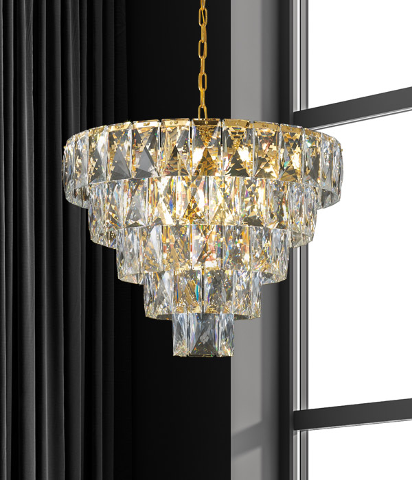 테리 14등 샹들리에조명 크리스탈 펜던트