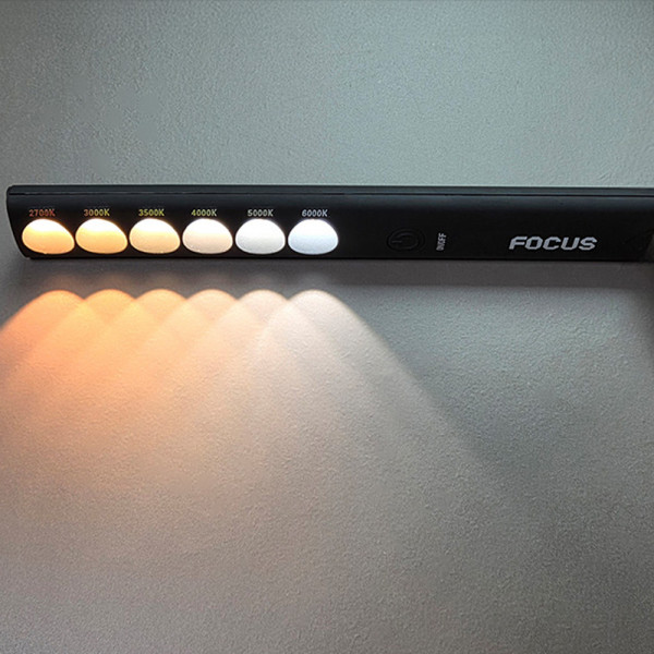 포커스 LED 컬러바 4W 포터블 CCT 휴대용 색온도기 조명색상 체크 손전등