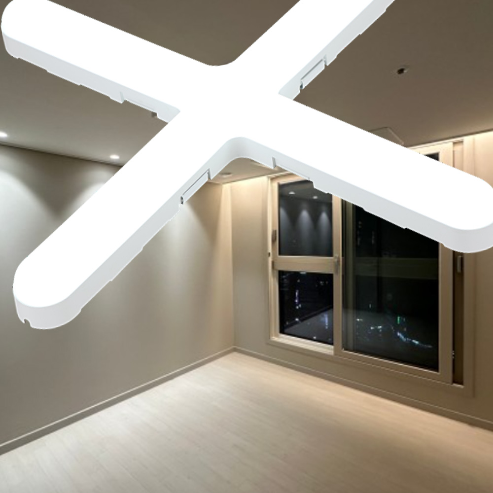 LED 슬림 십자등 100W 주광색 플리커프리제품