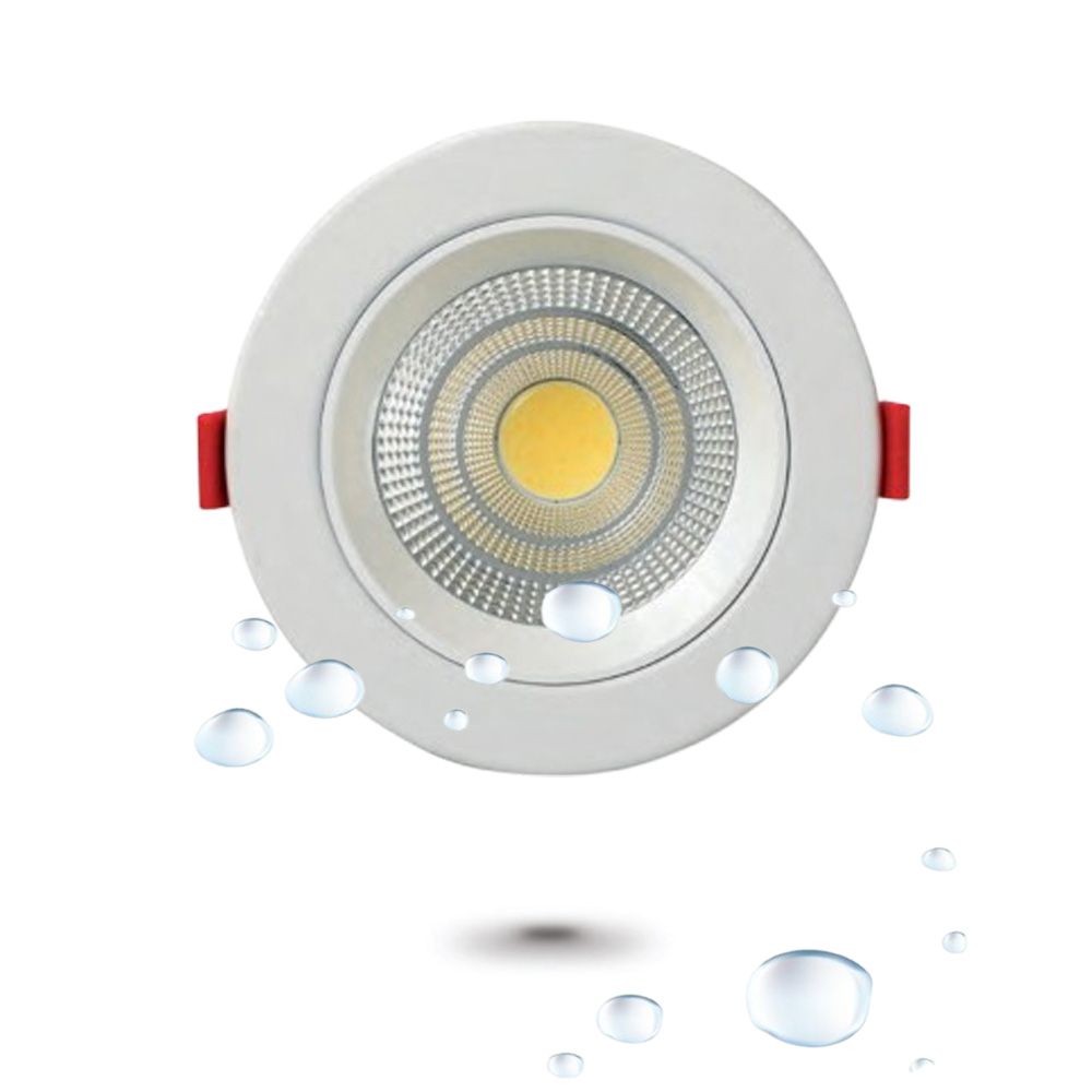 LED 100mm(4인치) 12W 삼색 색변환 매입등 고정형 심플 욕실 다운라이트 플리커프리