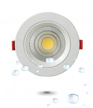 LED 100mm(4인치) 12W 삼색 색변환 매입등 고정형 심플 욕실 다운라이트 플리커프리