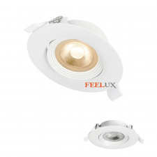 필룩스 75mm(3인치) 할로겐 5W 매입등 회전형 각도조절 다운라이트 MR16일체형