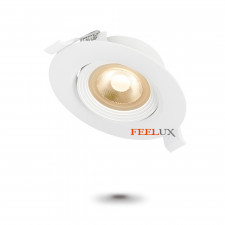 필룩스 75MM(3인치) 할로겐 7W 스팟 매입등 각도조절 다운라이트 MR16일체형