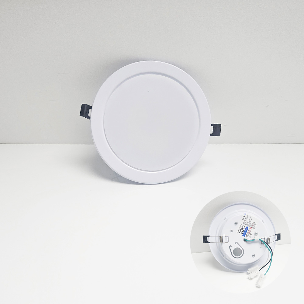 데이온 LED 150mm(6인치) 15W 심플 매입등 다운라이트 플리커프리제품 국내생산