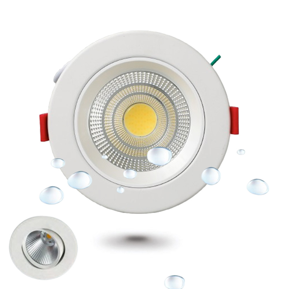 LED COB 75mm(3인치) 삼색 색변환 매입등 다운라이트 각도조절 플리커프리제품