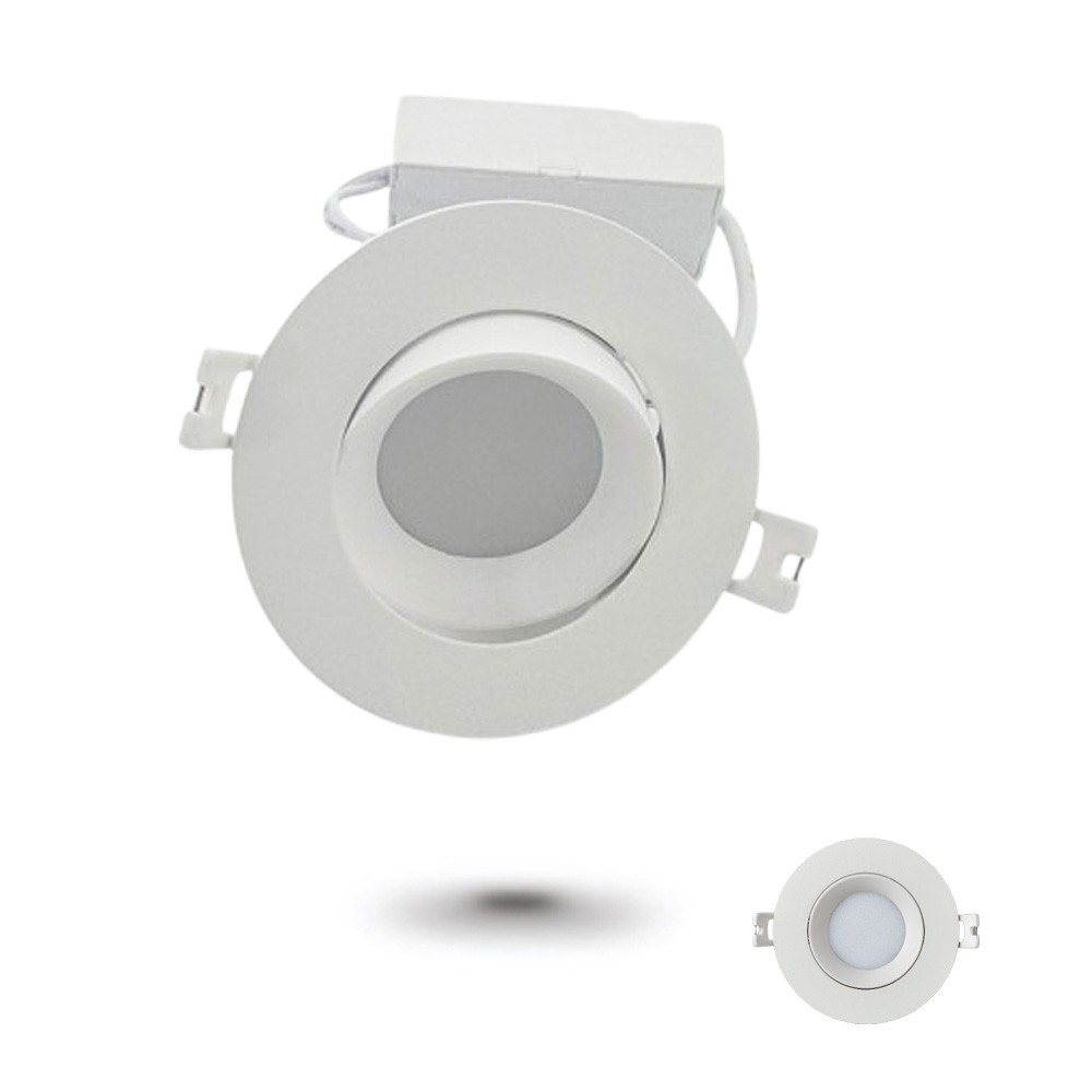 LED COB 75mm(3인치) 삼색 색변환 매입등 다운라이트 각도조절 플리커프리제품