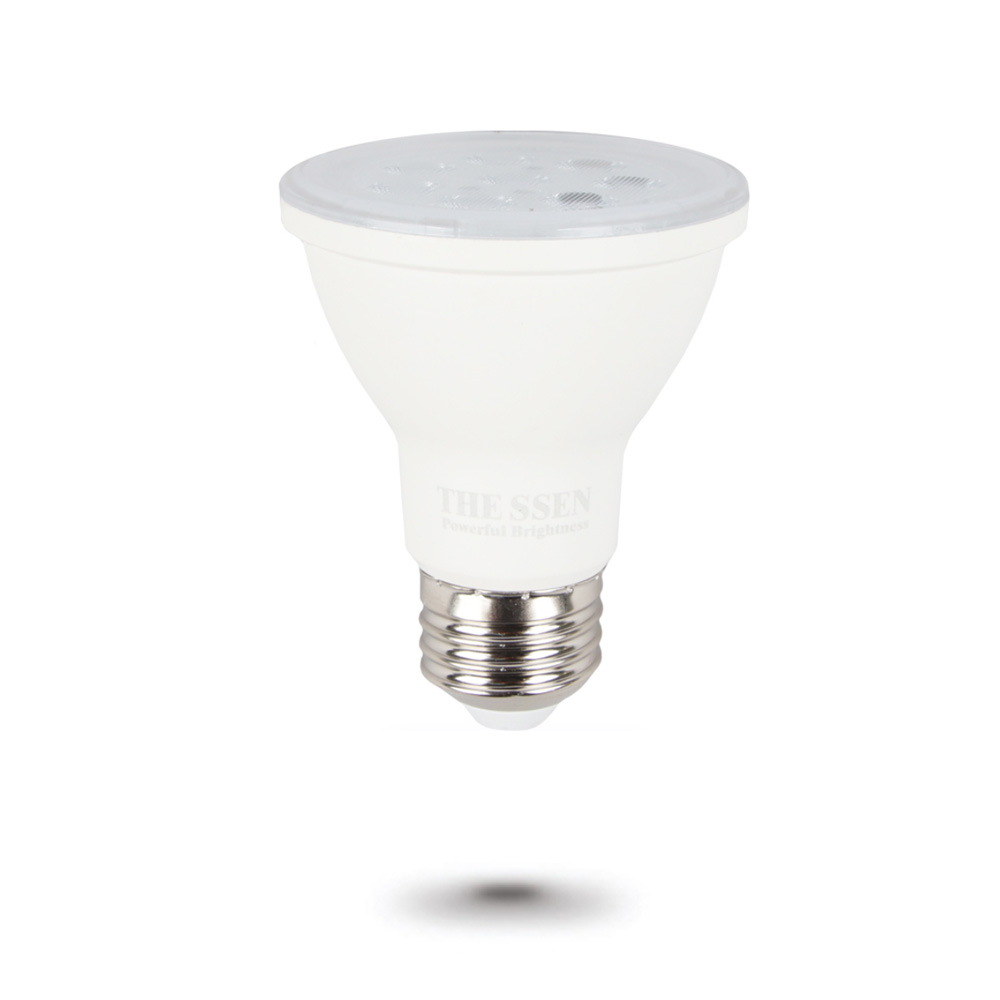 더쎈 PAR20 파20 7W 6500K 주광색 하얀빛 플리커프리제품