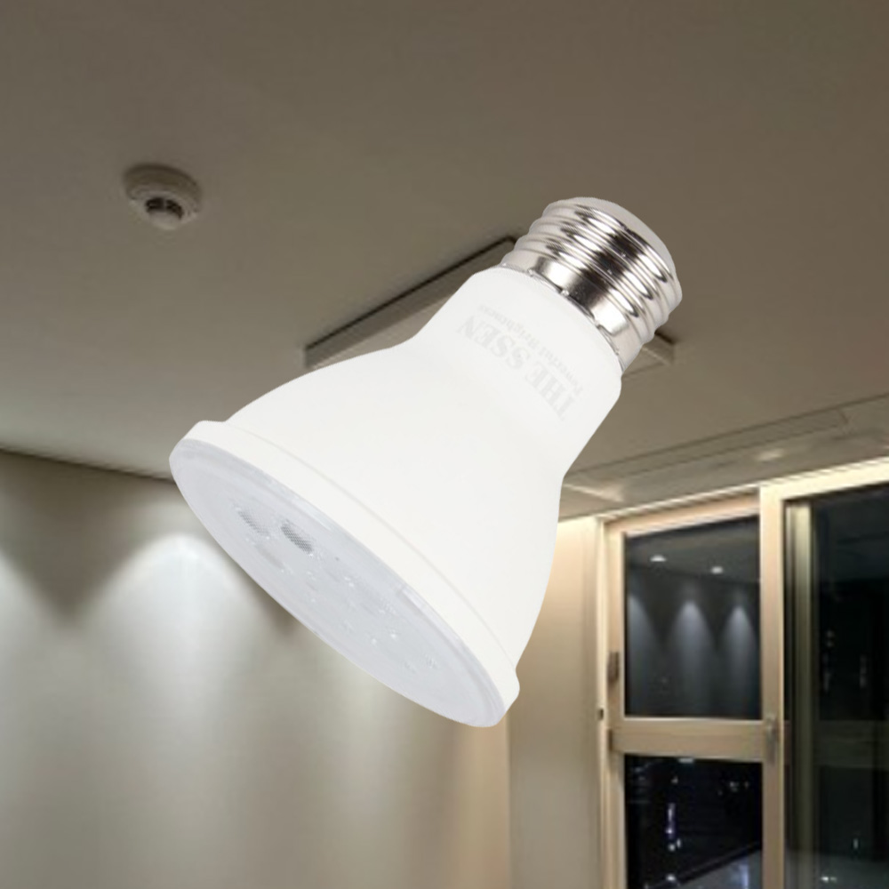 더쎈 PAR20 파20 7W 6500K 주광색 하얀빛 플리커프리제품