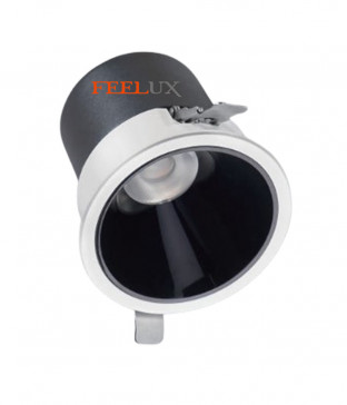 필룩스 LED 75MM(3인치) 10W 블랙 할로겐 매입등 다운라이트 각도조절